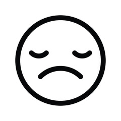 sad face emoticon smiley vector