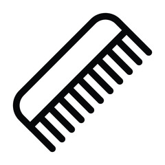 hairbrush icon, beauty care vector