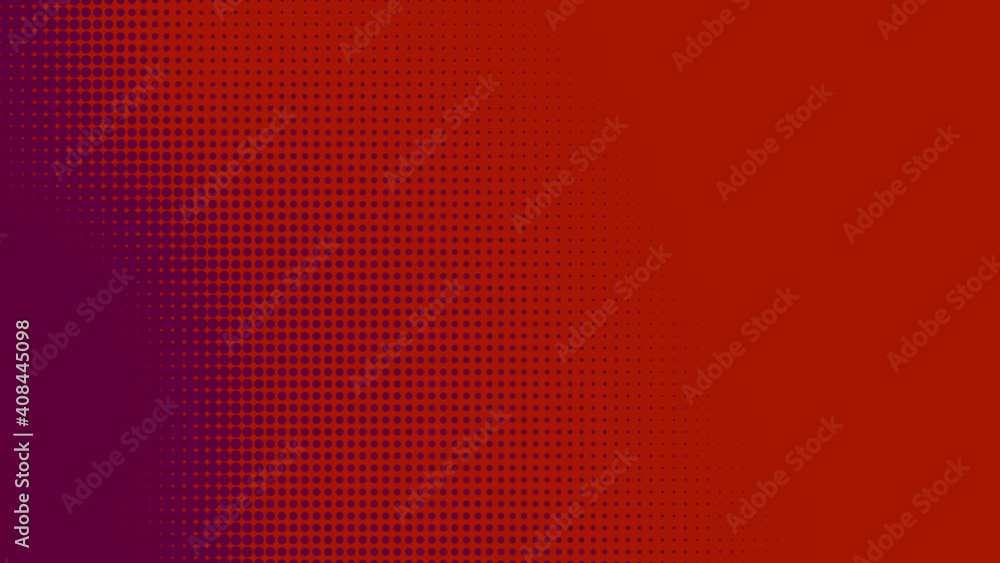 Poster dots halftone red purple color pattern gradient texture with technology digital background. dots pop