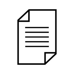 Paper Icon Vector Design Template on white background