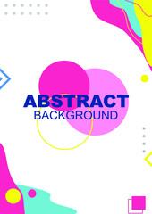 Vector abstract background texture design, bright poster, banner white and blue, yellow, red, grey element background vector illustration with dots and stripes