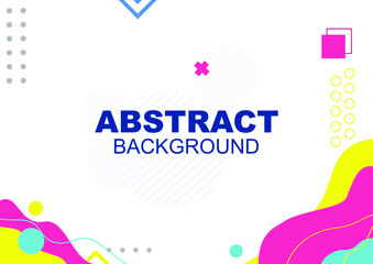 Vector abstract background texture design, bright poster, banner white and blue, yellow, red, grey element background vector illustration with dots and stripes