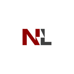 Obraz premium nl initial electric logo design vector icon