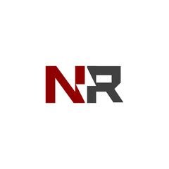 Obraz premium nr initial electric logo design vector icon