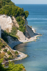 Fototapeta na wymiar Chalk cliffs on Ruegen, Germany