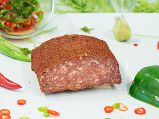 Salami Sausage With Crust