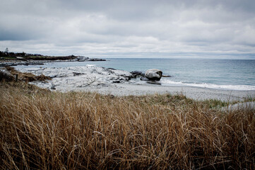 New England Quiet Coast in the Winter 