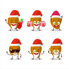Santa Claus emoticons with zapote cartoon character