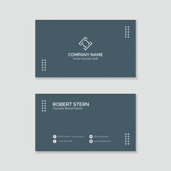 Clean business card design template