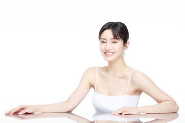 Fototapeta premium Portrait Of Beautiful Woman in Studio