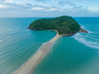 Aerial view of Ko Ma island near Koh Phangan Thailand