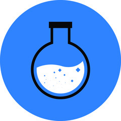 Test Tube Icon. Beaker, Flask, Chemistry Test Icon
