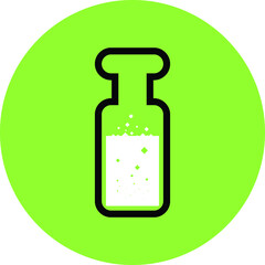 Test Tube Icon. Beaker, Flask, Chemistry Test Icon