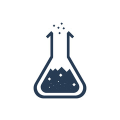 Test Tube Icon. Beaker, Flask, Chemistry Test Icon
