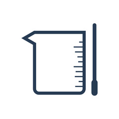 Measurement Cup Icon. Chemistry Lab, Chemical.