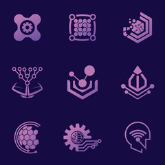 Technology Logo Design Template For Business And Company