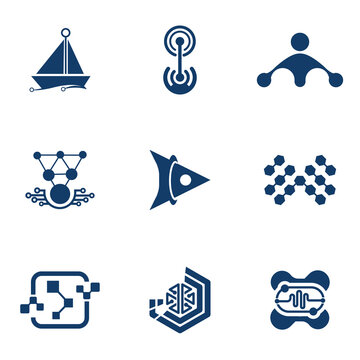 Technology Logo Design Template For Business And Company
