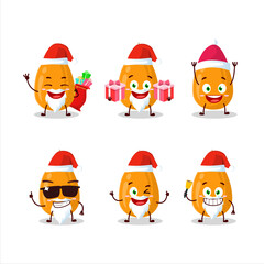 Santa Claus emoticons with kumquat cartoon character