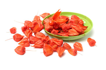 Physalis fruit isolated on white background 