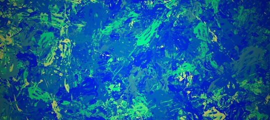 abstract fractal colorful blue aquamarine cerulean mint azure marbled stone wall concete cement grunge image paint background bg texture wallpaper art frame sample illustration board