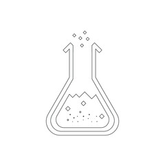 Test Tube Icon. Beaker, Flask, Chemistry Test Icon