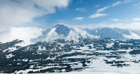 Alaska snowy mountains