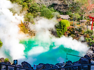 Fototapeta premium 日本の観光地 大分県別府温泉の海地獄