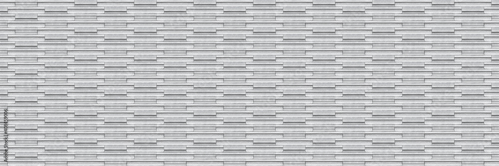Aufkleber horizontal modern white brick wall for pattern and background