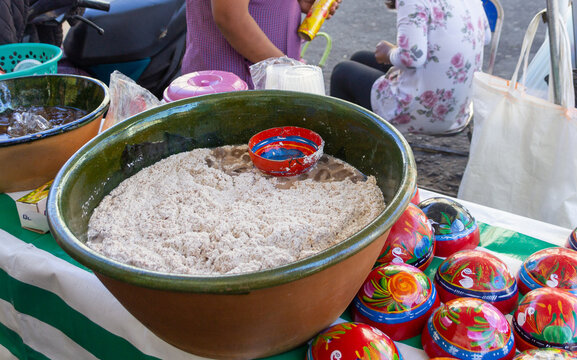 Traditional tejate drink of Oaxaca Mexico