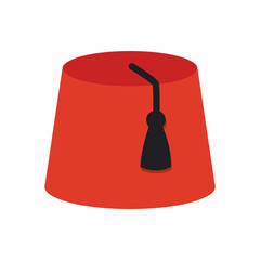 The Turkish hat. Isolated Vector Illustration