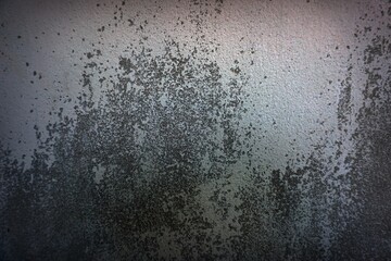   The shadow of the old gray cement wall surface with cracks    