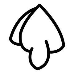 Tissue towel icon. Outline tissue towel vector icon for web design isolated on white background