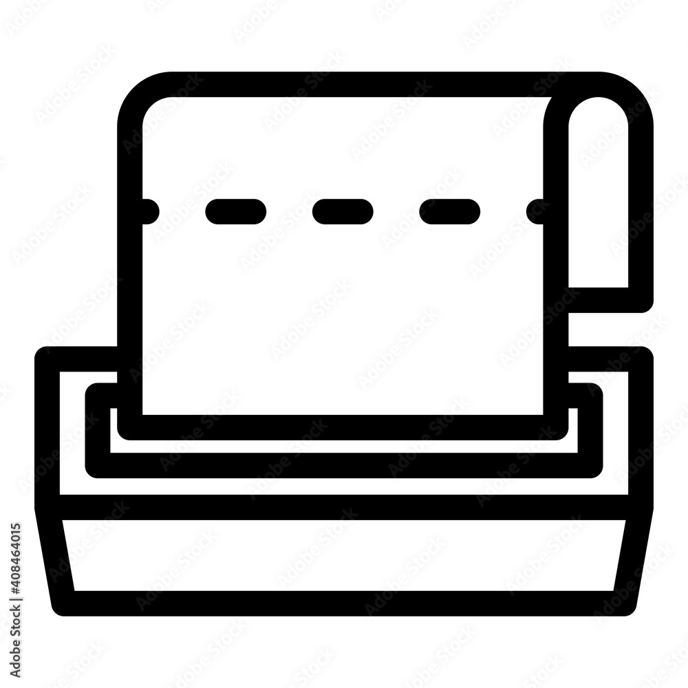 Poster paper towel icon. outline paper towel vector icon for web design isolated on white background