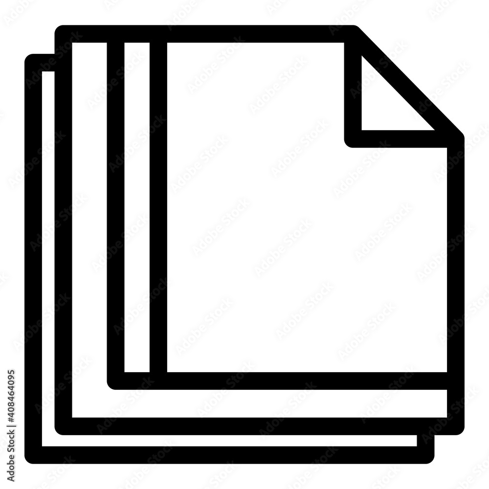 Poster paper napkins icon. outline paper napkins vector icon for web design isolated on white background