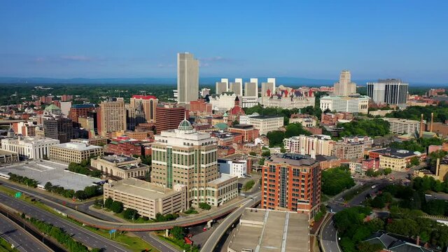 Slider Shot Right  of the Downtown Albany Skyline