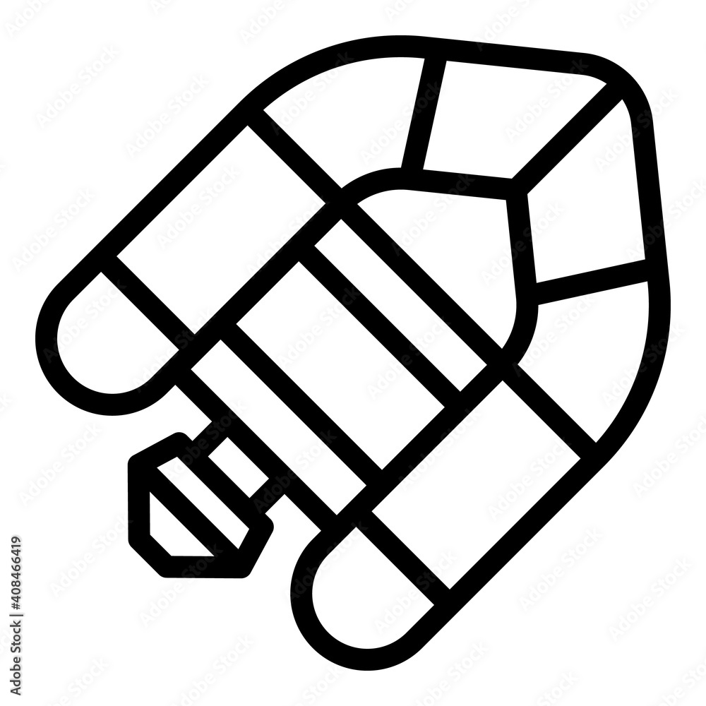 Poster floating shop icon. outline floating shop vector icon for web design isolated on white background