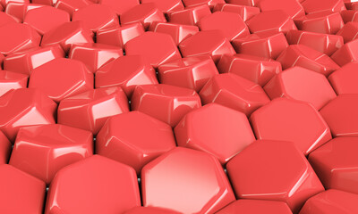 Obraz premium hexagons. Modern background. Modern wallpaper. 3d illustration