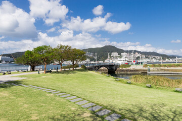 Obraz premium 長崎水辺の森公園