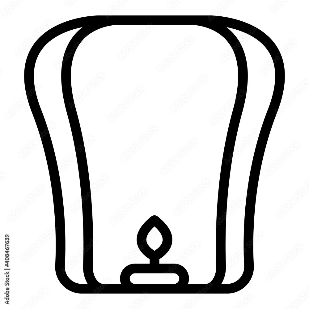 Poster festival floating lantern icon. outline festival floating lantern vector icon for web design isolate