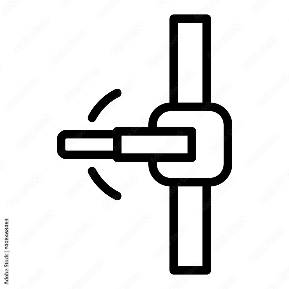 Aufkleber sewerage button icon. outline sewerage button vector icon for web design isolated on white backgroun