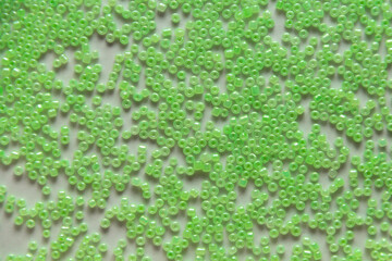 Green texture, lots of green beads