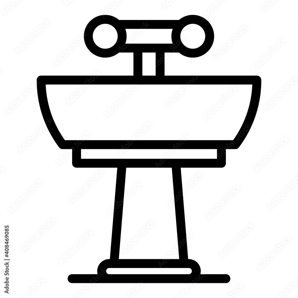 Aufkleber conduit pipe icon. outline conduit pipe vector icon for web design isolated on white background