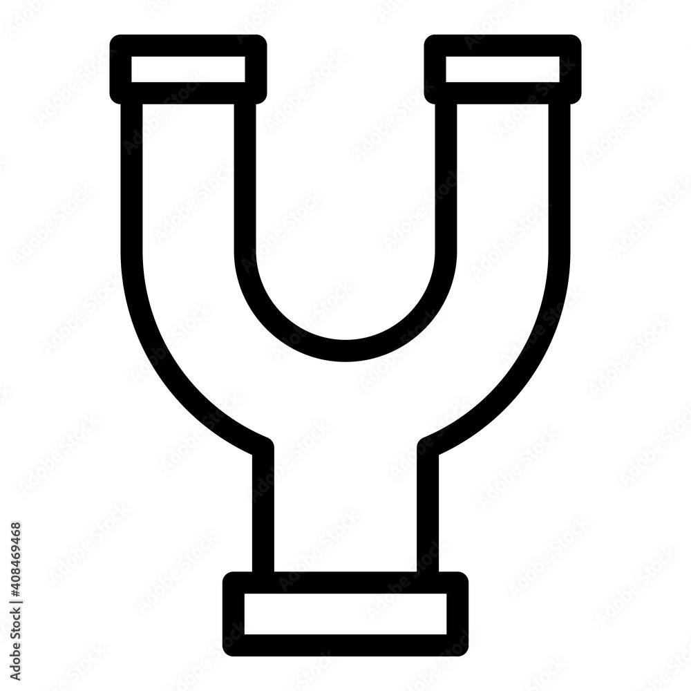 Aufkleber valve pipe icon. outline valve pipe vector icon for web design isolated on white background