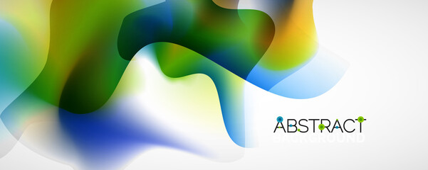 Fluid color gradient abstract background, trendy colorful wallpaper. Vector illustration for placards, brochures, posters, banners and covers