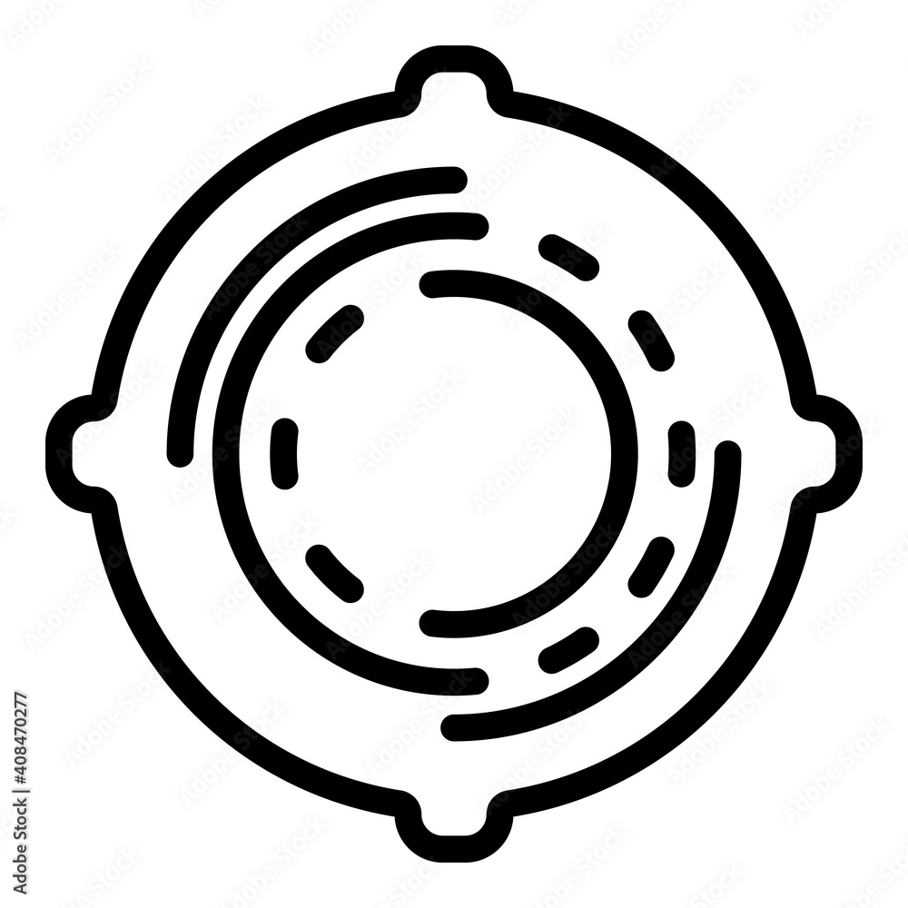 Aufkleber surface manhole icon. outline surface manhole vector icon for web design isolated on white backgroun