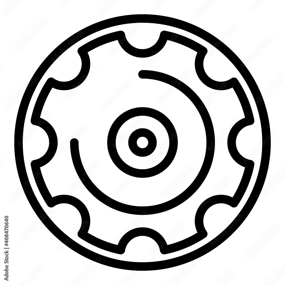 Poster manhole tool icon. outline manhole tool vector icon for web design isolated on white background