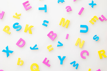 不規則なアルファベットの構成