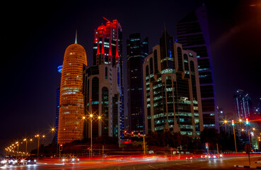 Fototapeta na wymiar background image of qatar capital city