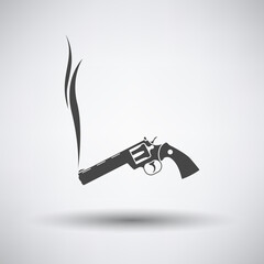 Smoking Revolver Icon