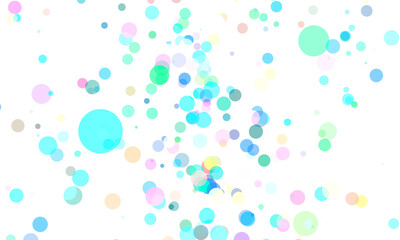 Abstract colored circles background.3D illustration. dots colorful.